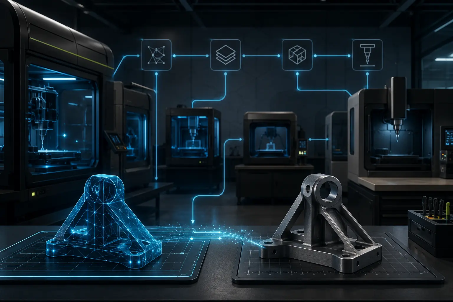 Conceptual illustration of A Trusted Manufacturing Network for Education