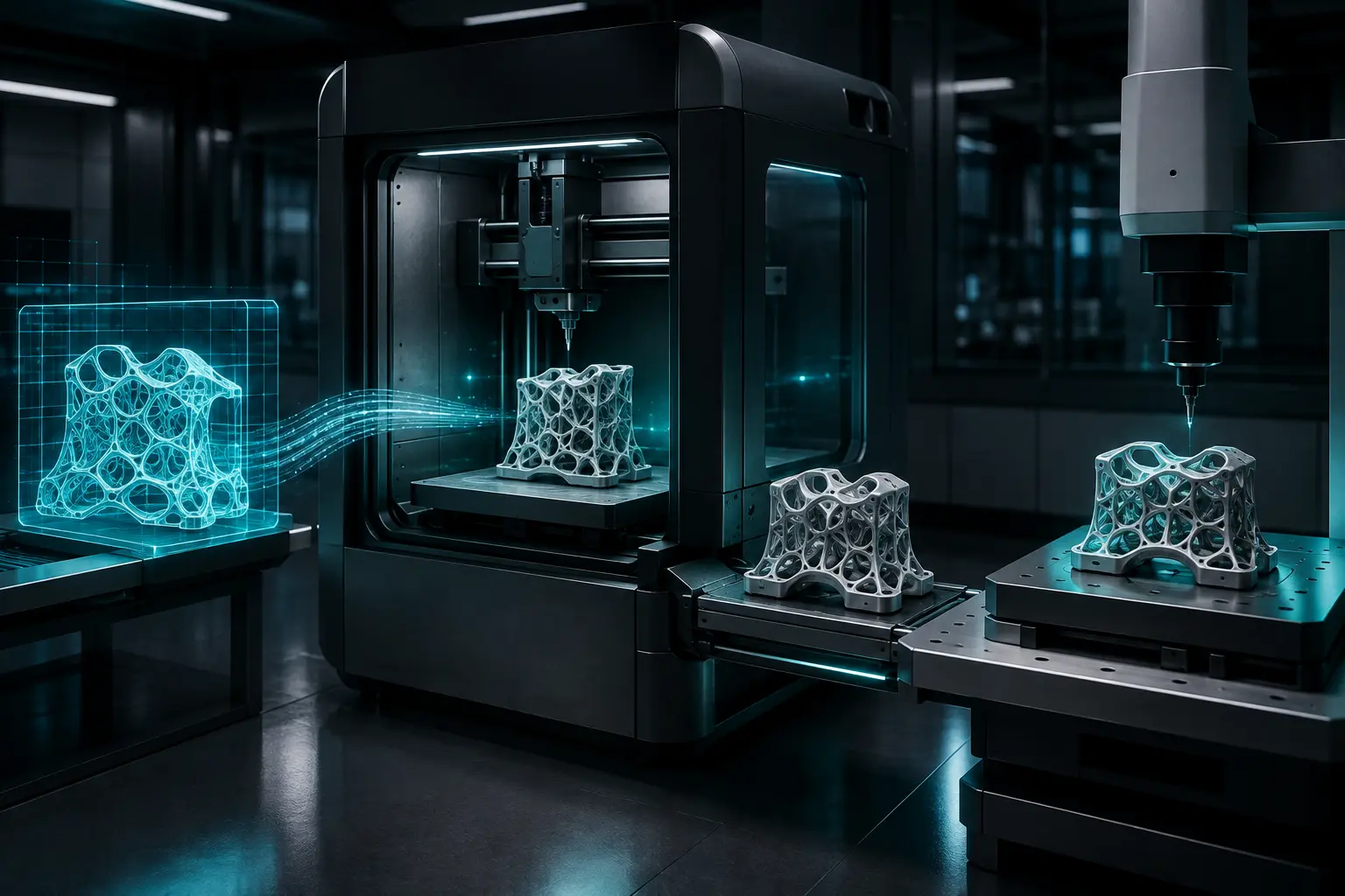 Conceptual illustration of Traceable Distributed Manufacturing for Healthcare