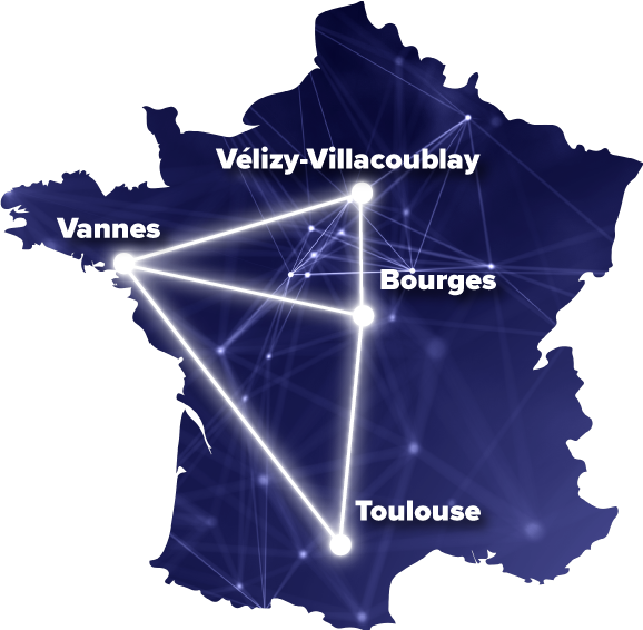 Emplacement de Vistory en France